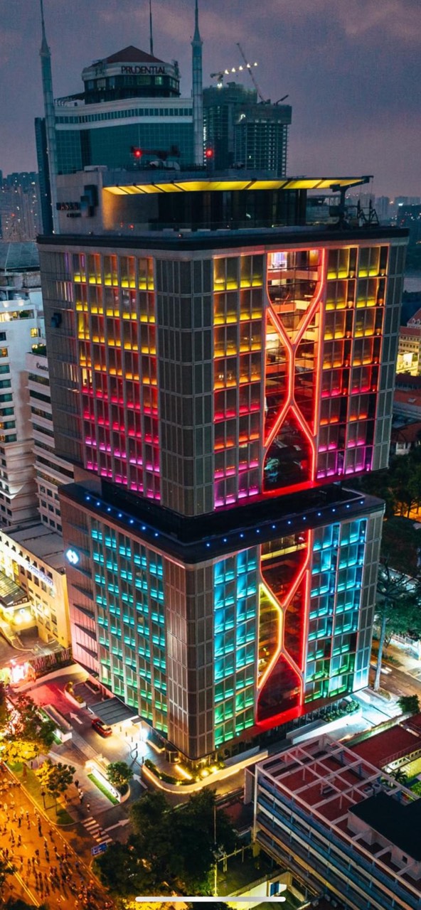 Techcombank Tower TP.HCM về đêm